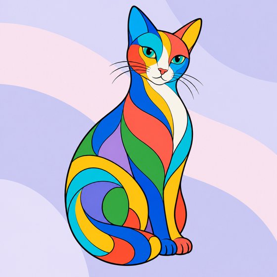 Colorful Cat #05