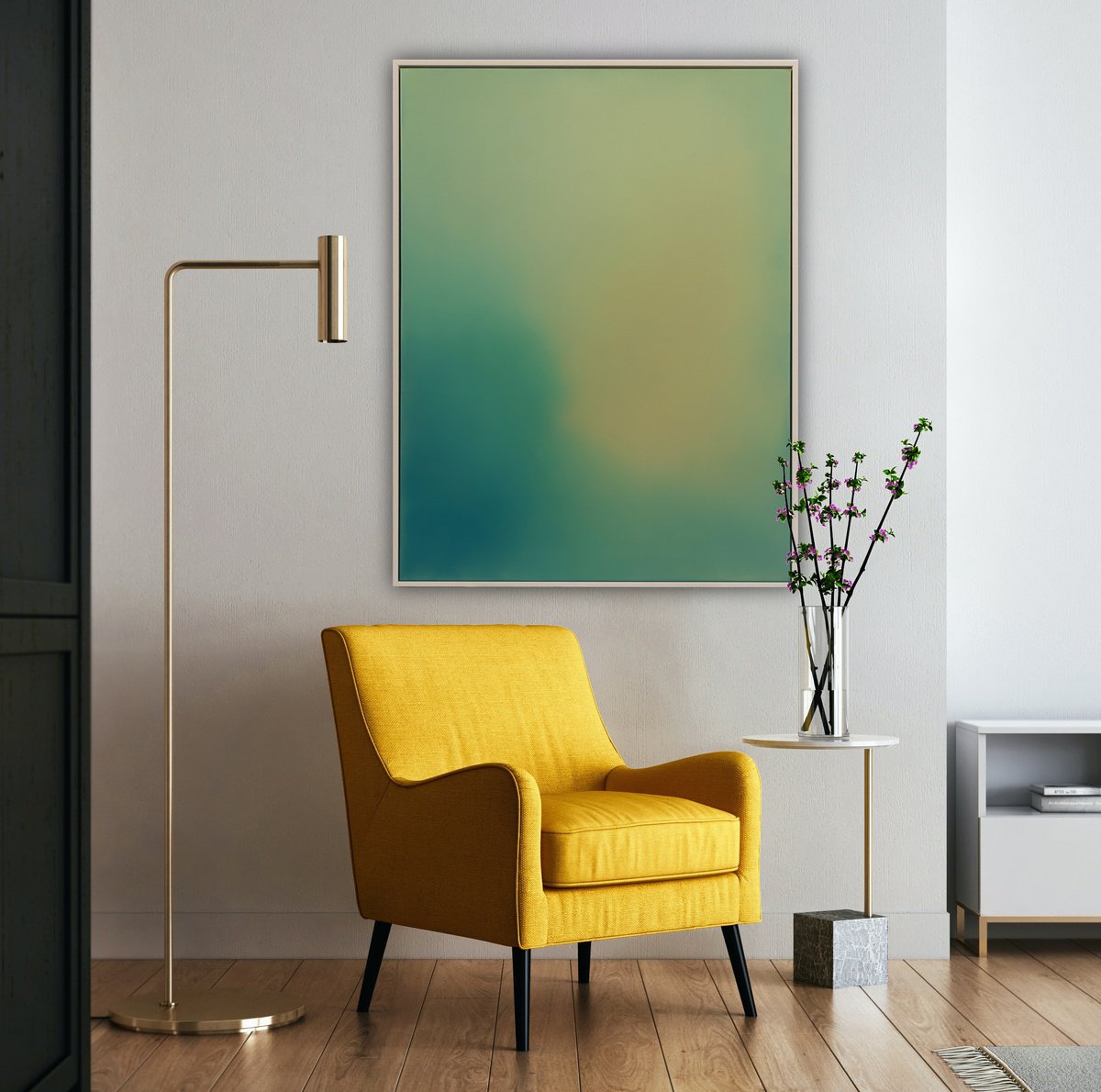 Organic Abstract Oil Painting By Nicole Rose, 31 X 41", The Daytripper, Original Artwork