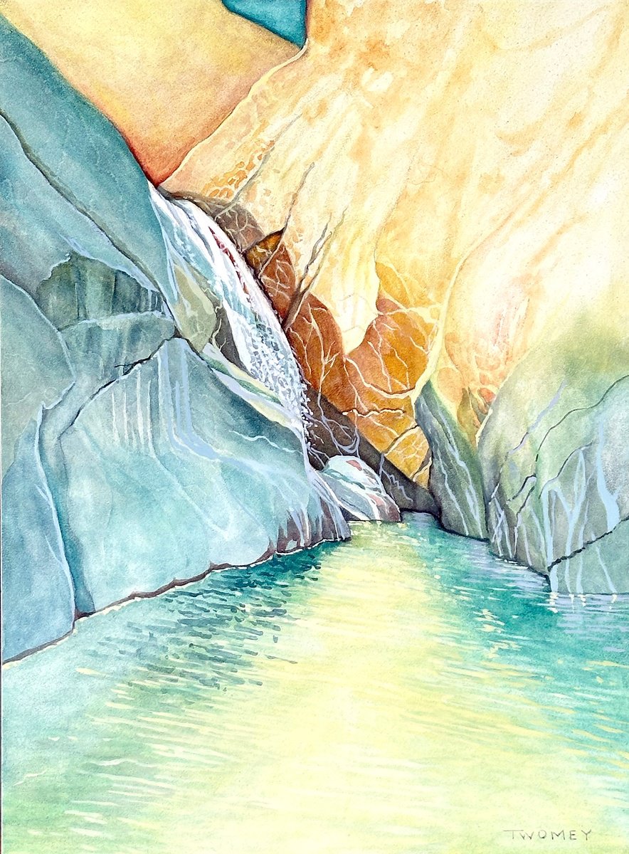 Landscape Painting By Catherine Twomey, 9 X 12, Tahquitz Canyon, Early Morning, Original Artwork