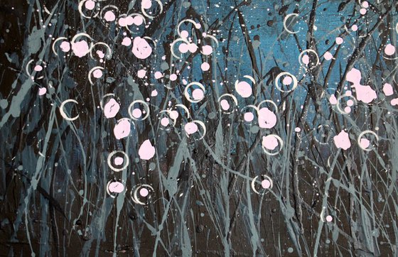 Notturno Regale #12  - Original abstract floral landscape