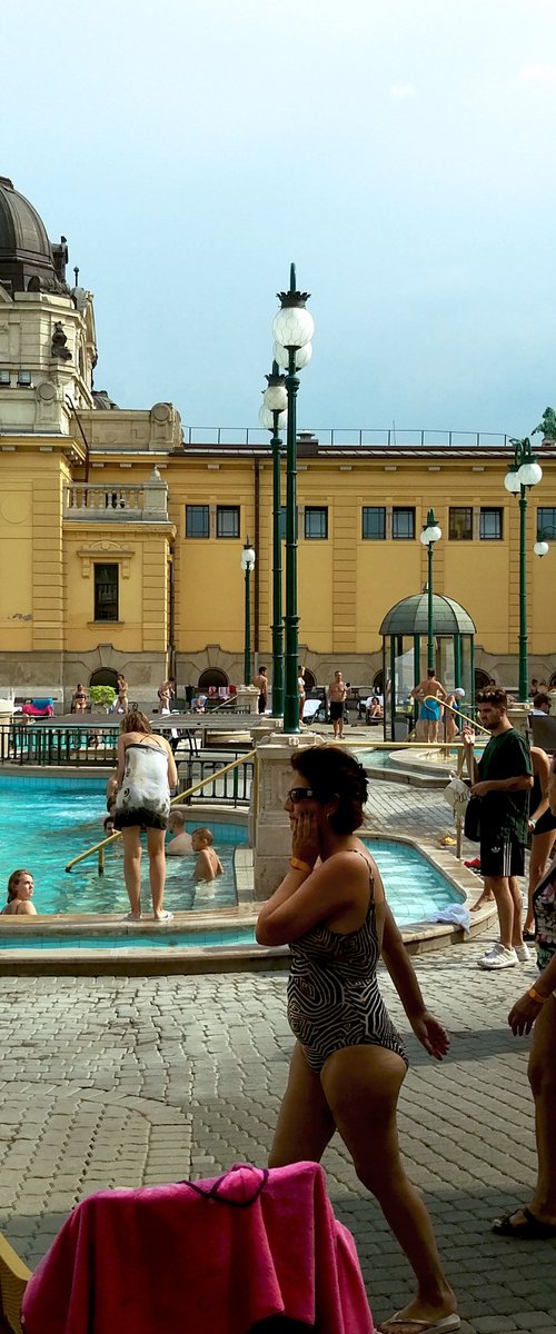 Budapest Bath House - Budapest Colour Travel Photography Print, 12x12 Inches, C-Type, Unframed by Amadeus Long
