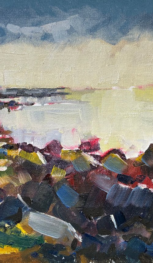 Seashore Low Sun by Paul Gurney