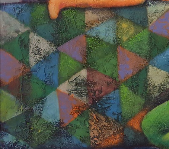 Mother's love  (Acrylic painting, 60x70cm, ready to hang)