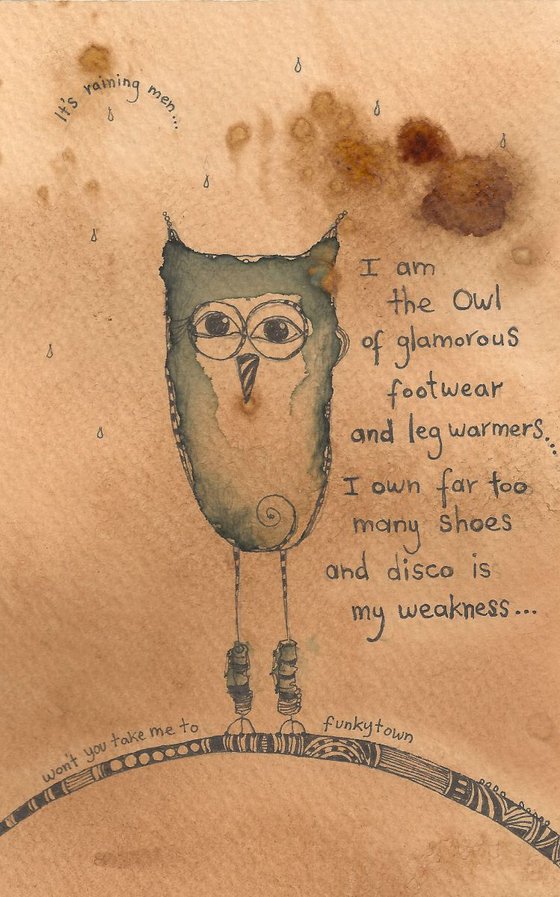 The Owl Of Glamorous Footwear And Leg Warmers