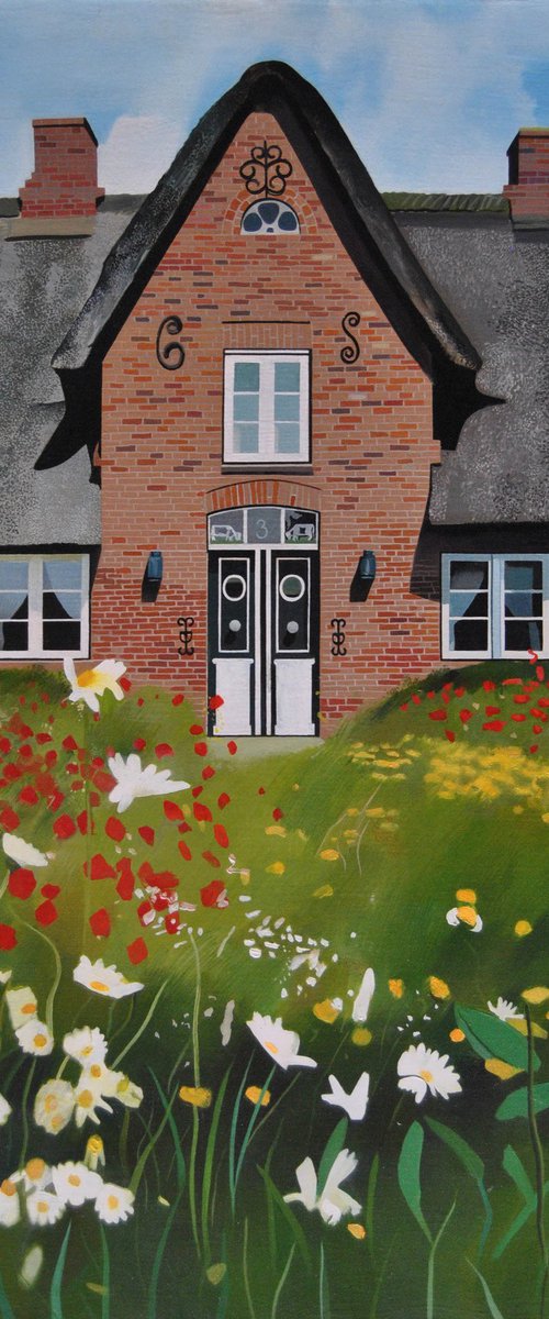 Landscape with a house by Valeri Tsvetkov