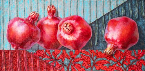 Pomegranates by Mariia Meltsaeva