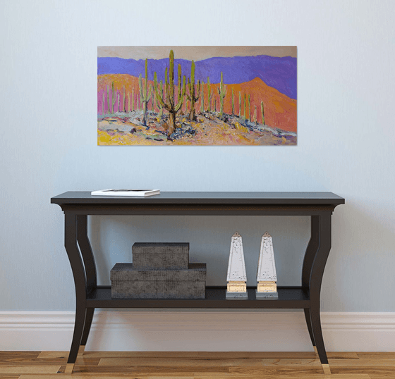 Desert Peace. Saguaros