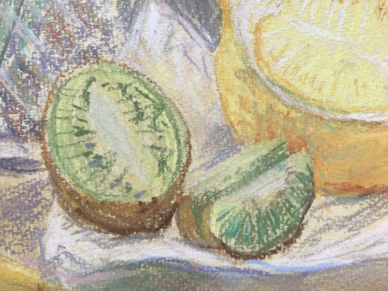 STILL LIFE ON A YELLOW BACKGROUND