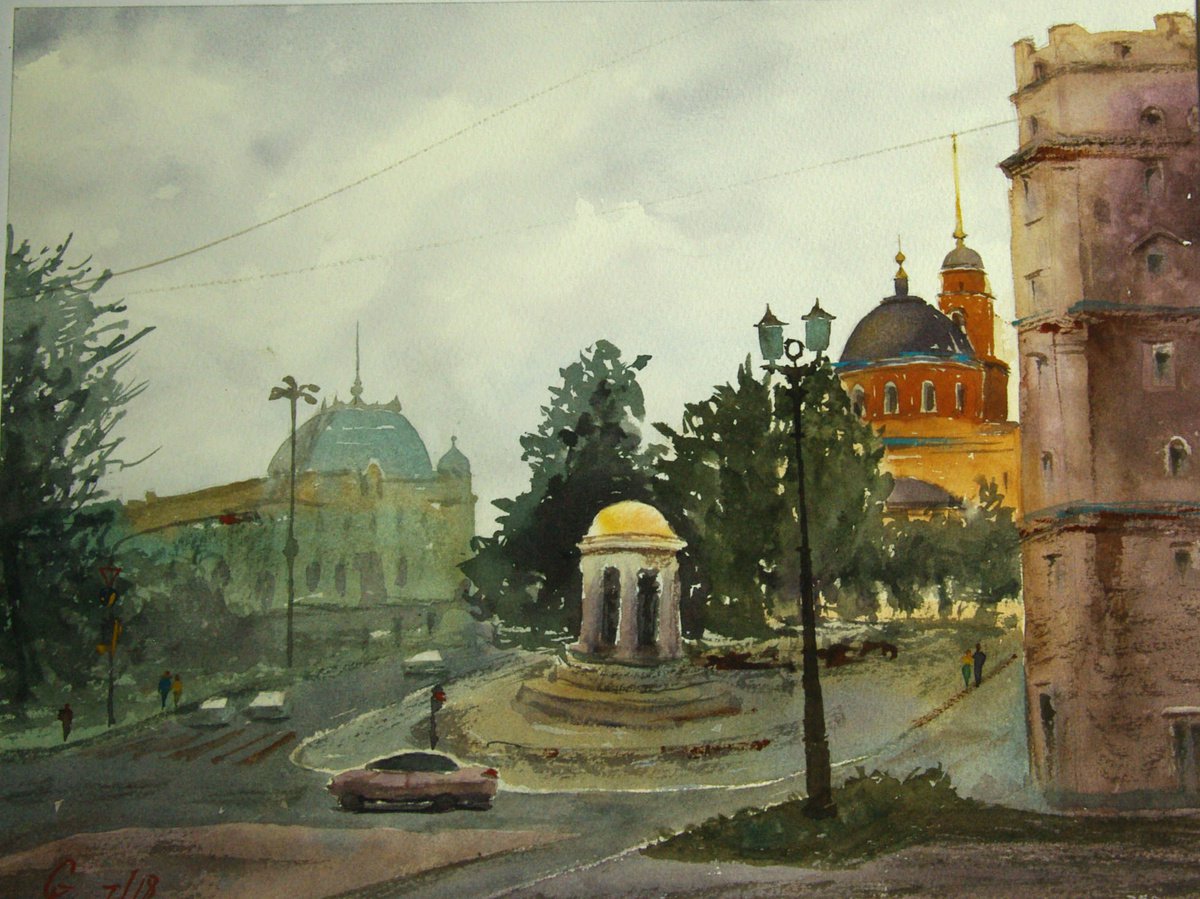 Moscow before rain by Elena Gaivoronskaia