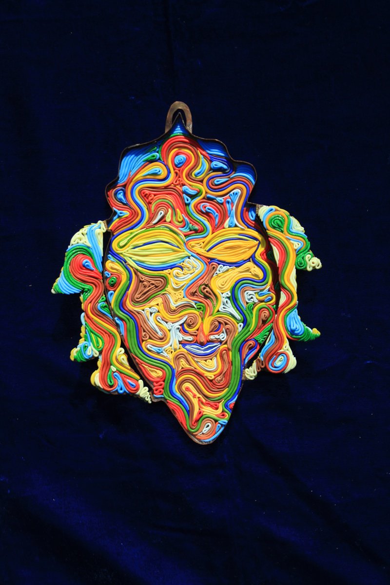 Abstract Sculpture By Tanbelia, 13 X 11", Goddess Lada, Original Artwork