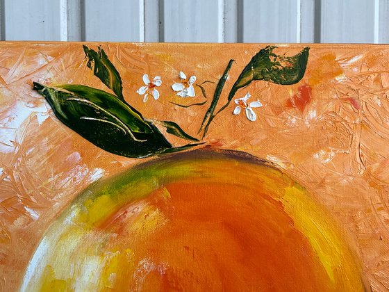 Orange Oil Painting