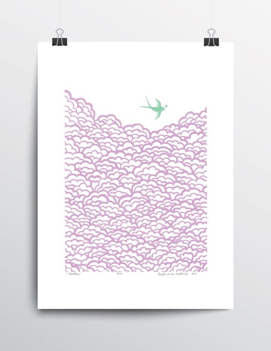 Swallow - Unframed - FREE Worldwide Delivery