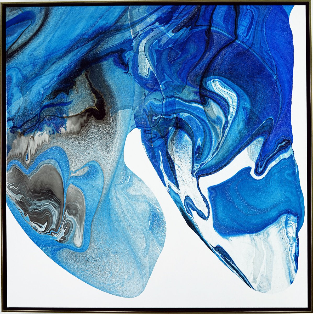 Abstract Oil Painting By Fintan Whelan, 28 X 28, Silent Encounters, Original Artwork