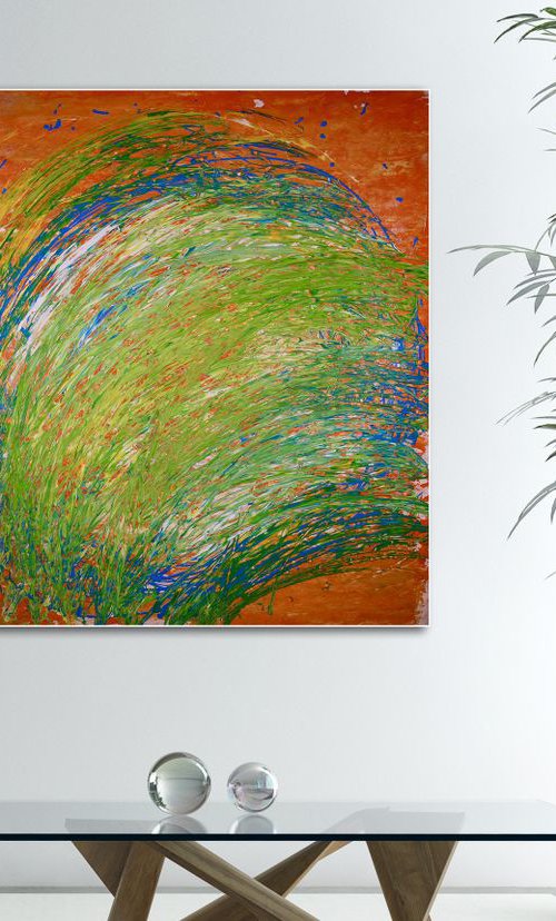 Vortex in Nature - 81 x 94 cm - Nestor Toro Abstracts by Nestor Toro