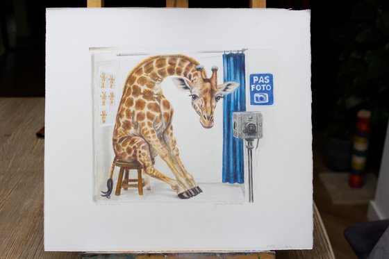 Digital Exposure - Colored Pencil Drawing