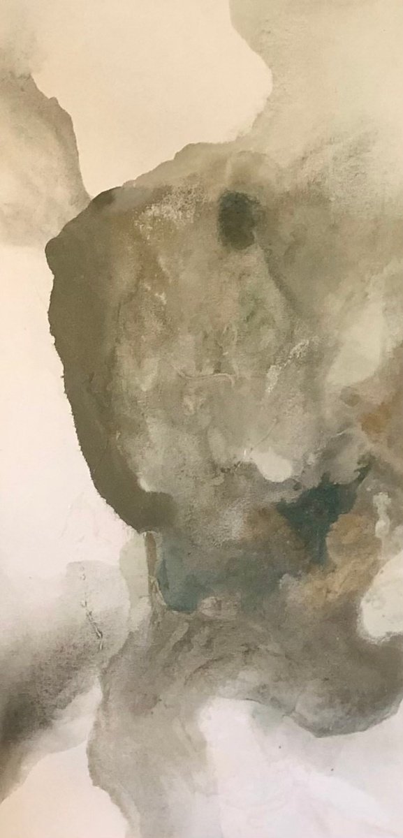 Abstract Acrylic Painting By Tamara Bettencourt, 18 X 36", Natural Beauty 5, Original Artwork