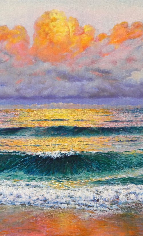 Marine sunset. by Anastasia Woron