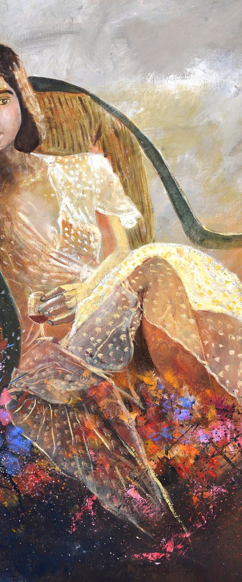 Elisa taking a rest by Pol Henry Ledent