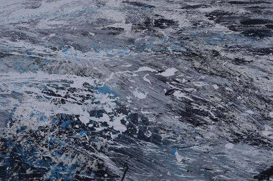 Blue Black White