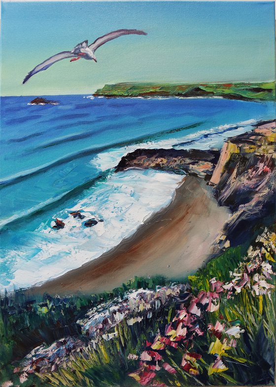 'ALBATROSS IN CORNWALL' - Oil Painting on Canvas
