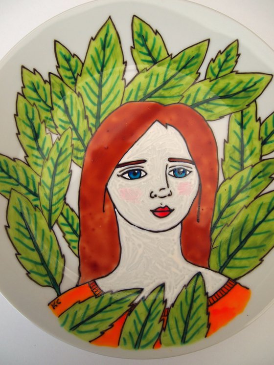 Tropical Leaves Plate