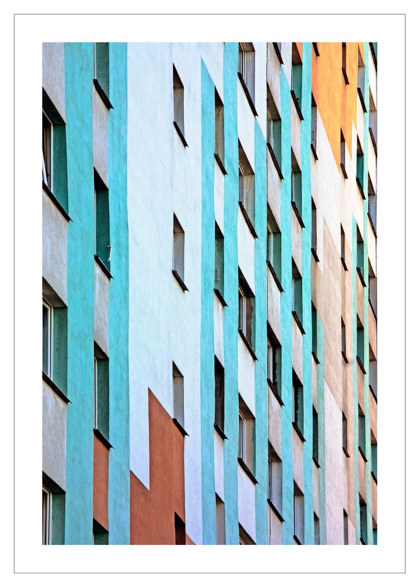 Geometric Cityscapes Photograph By Beata Podwysocka, 20 X 28, Facade 2, Original Artwork