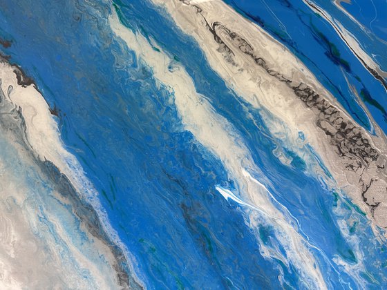 The Aviators Dreams- Sky Blue Cloud Abstract.