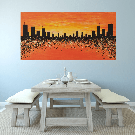 Sunset in New York 2 by M.Y.