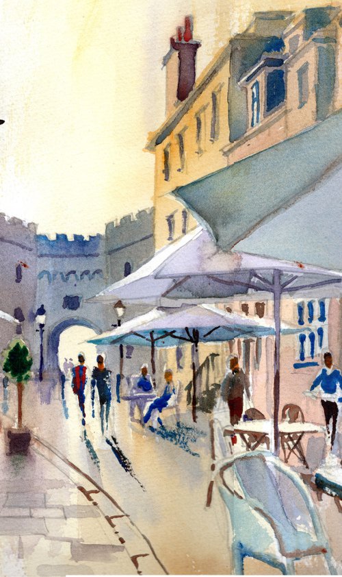 Church St. Windsor. Castle & Restaurant by Peter Day