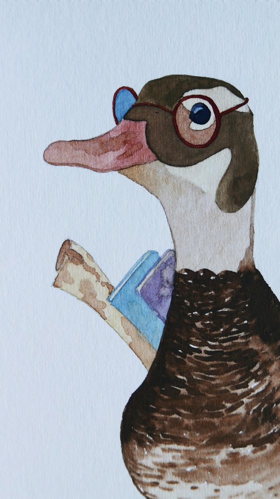 Ducks and books, part 1. Professor of duck science