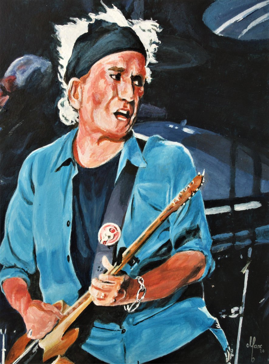 Keith Richards 1 by Max Aitken