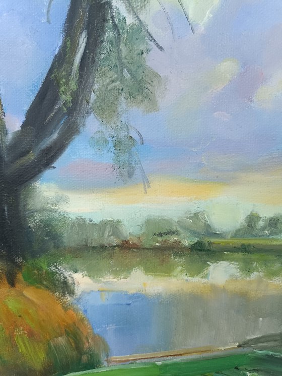 Landscape with a boat