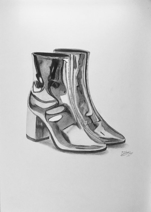 Shiny boots by Amelia Taylor