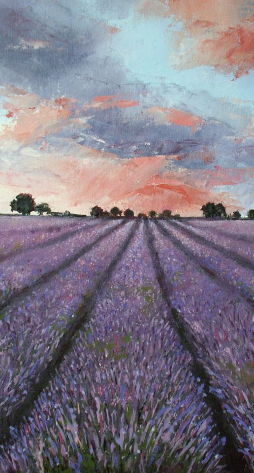 Warm Lavender Days by Mel Davies Original Art