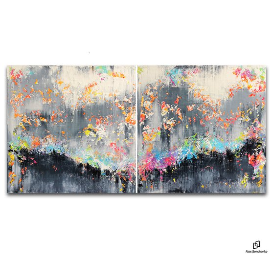 200x100cm. / abstract painting / Abstract 1281