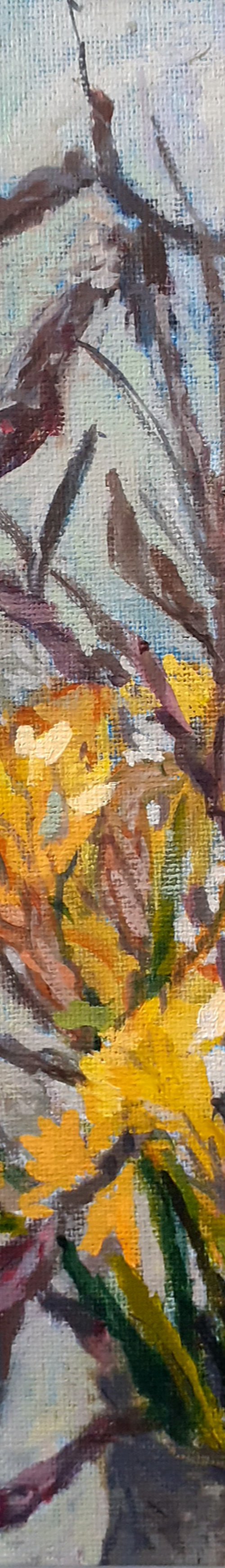 Daffodils and Alder Catkins by Ann Kilroy