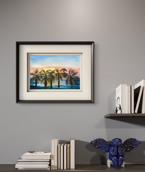 Plain air miniature seascape