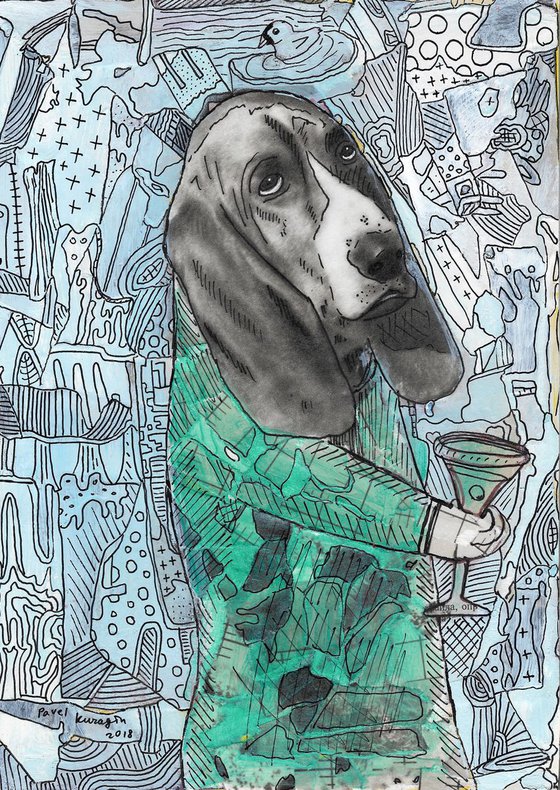 Drinking dog #4