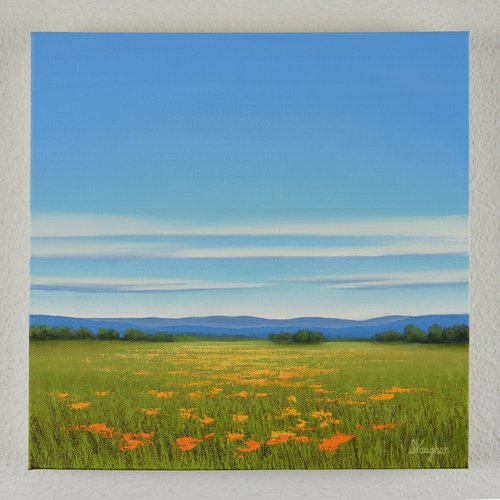 Summer Blooms - Colorful Flower Field Landscape by Suzanne Vaughan