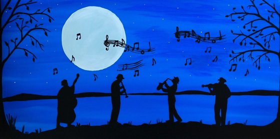 Silhouette Musicians