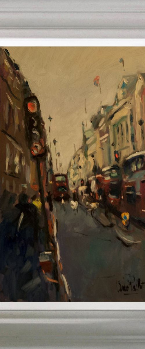 Oxford Street (with Buses) by Andre Pallat