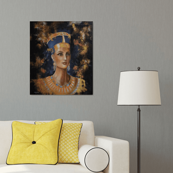 Nefertiti - portrait - original painting