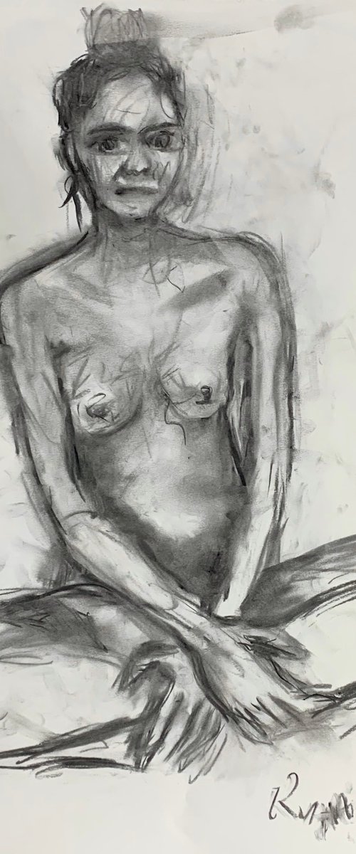 Nude Study of Sandra 1 by Ryan  Louder