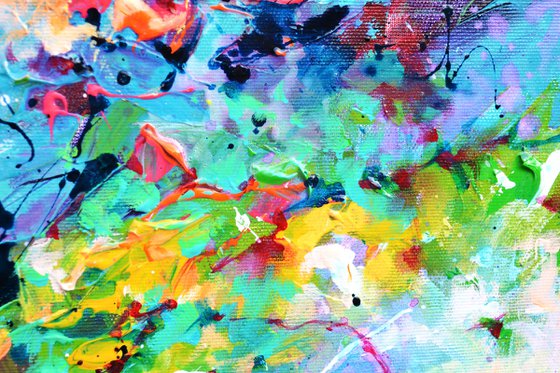 Waterfowl Flight - Colorful Dreamy Abstract