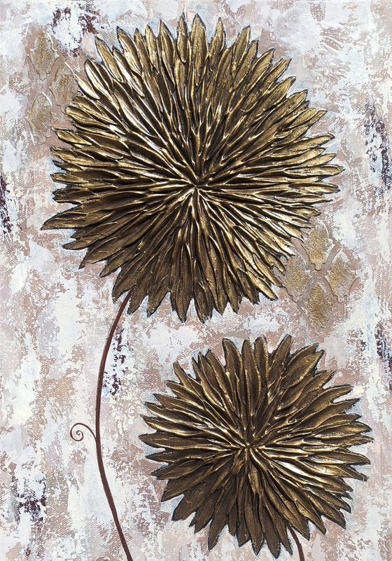 GOLD ASTERS -  TRIPTYCH