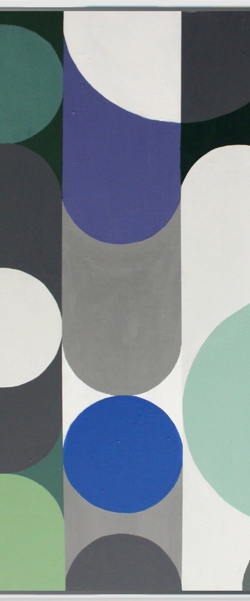 Geo Pop Lines No 3 (Framed) by Andrew Watt