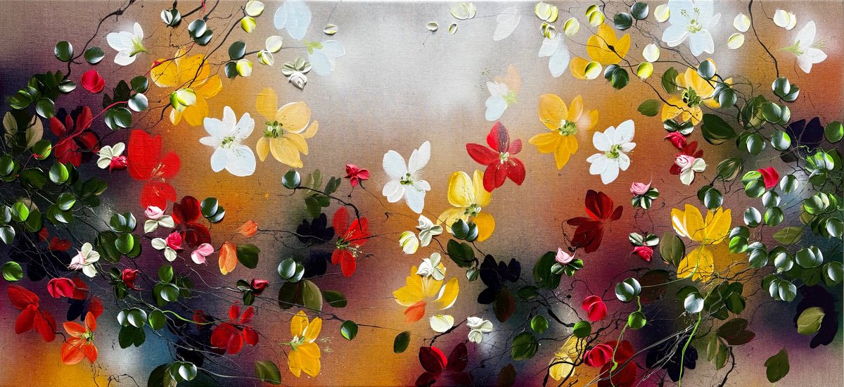 Autumn Light In Bloom By Anastassia Skopp, 51 X 24, Artwork For Sale On Artfinder