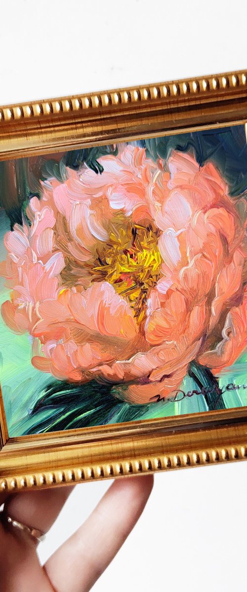 Peony flower by Nataly Derevyanko