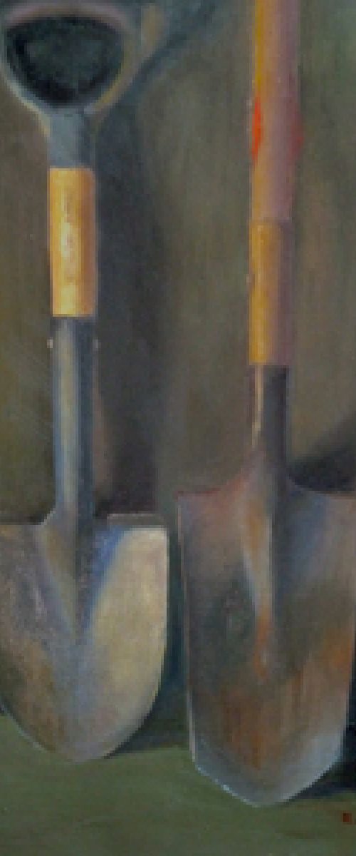 Homage to Grant Wood by Elizabeth B. Tucker