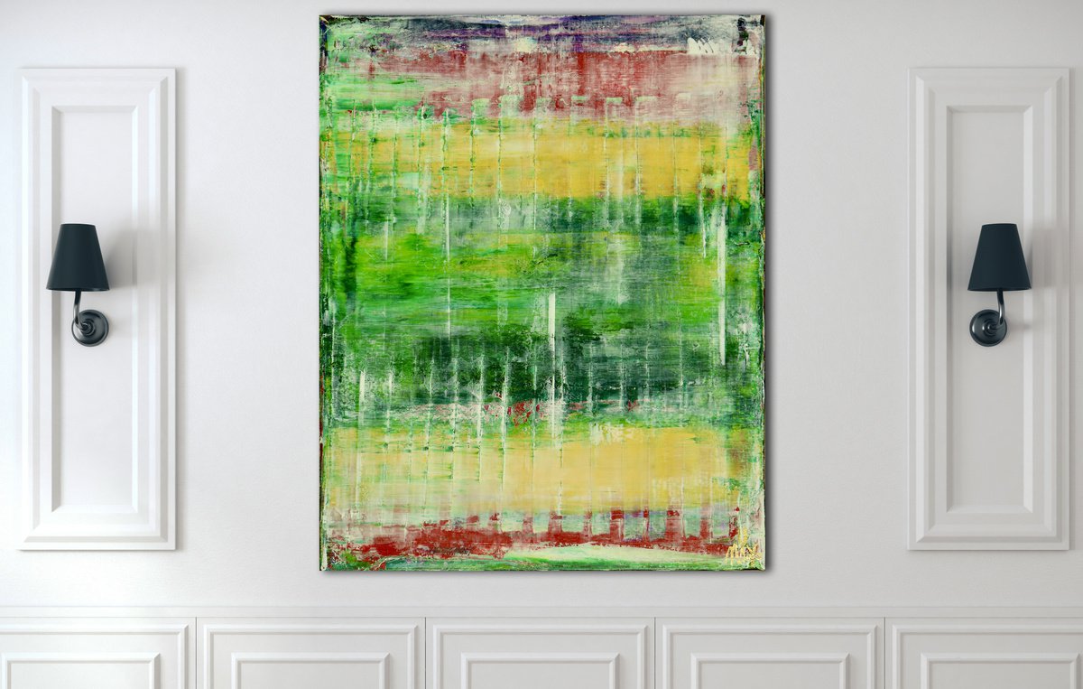 Abstract Acrylic Painting By Nestor Toro, 16 X 20", A Different View, Original Artwork